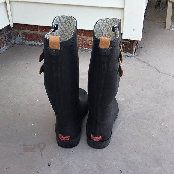 Chooka Black Rain Boots - Picture 4 of 6